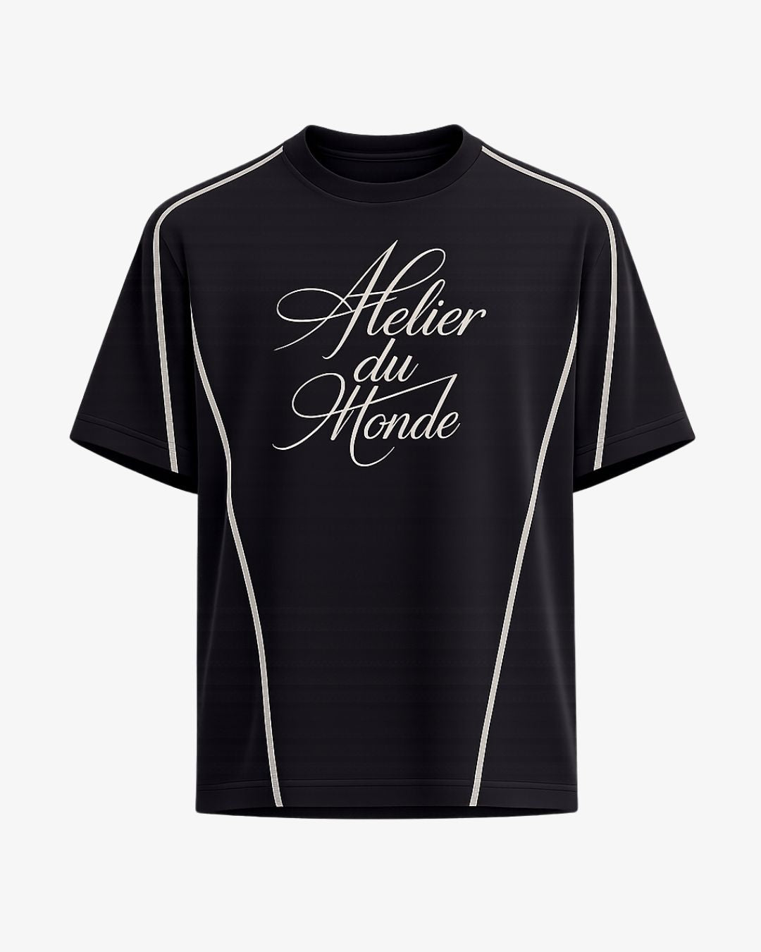 ADM WOVEN LABEL TEE BLACK