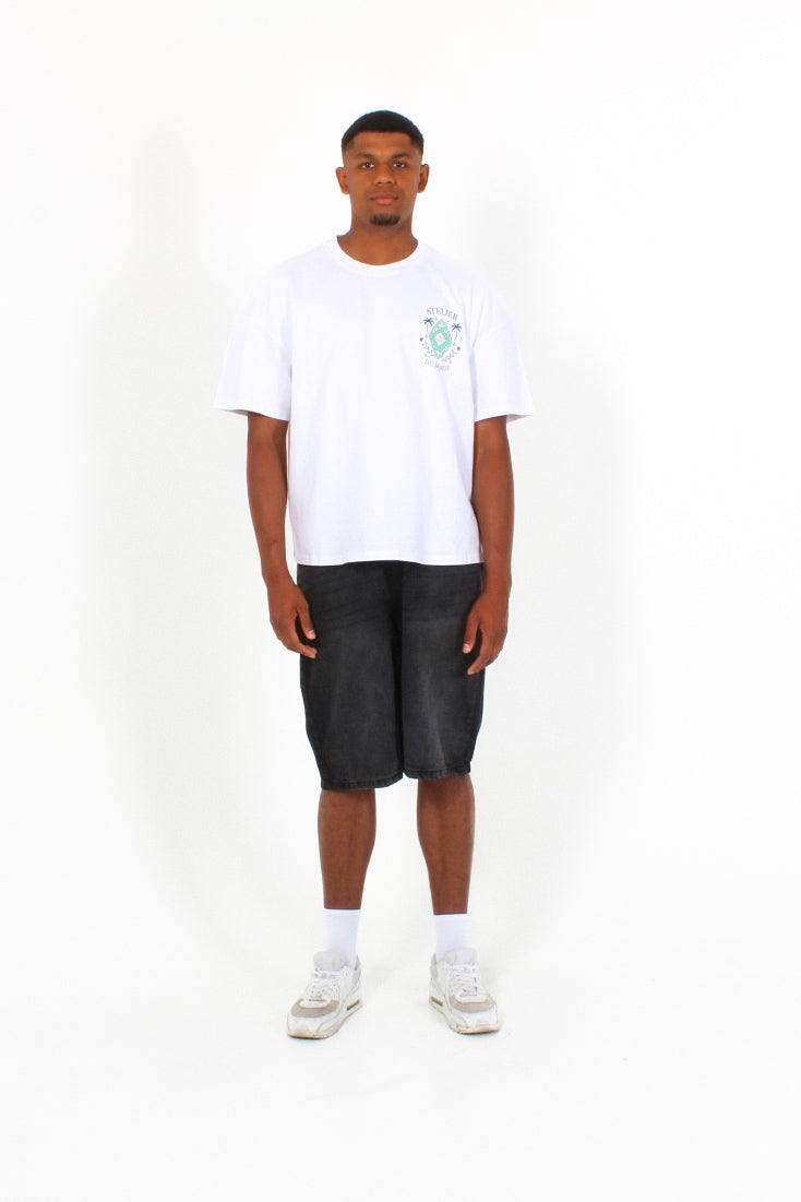 Palm Tee White