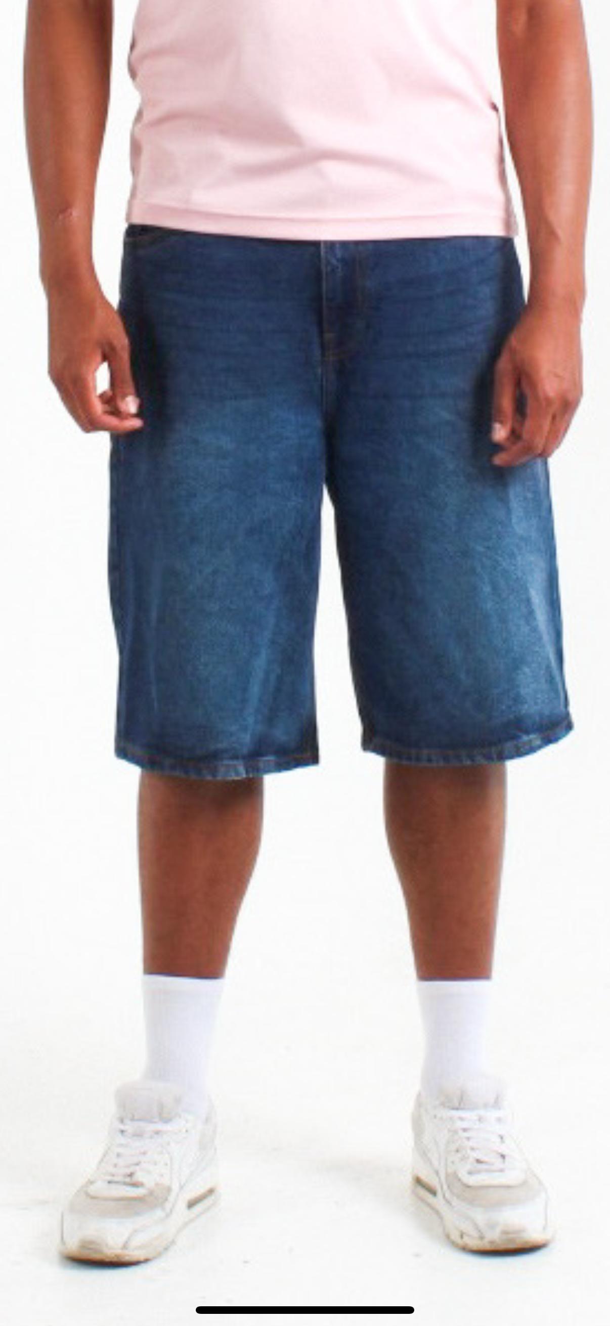 Denim jeans shorts dark blue