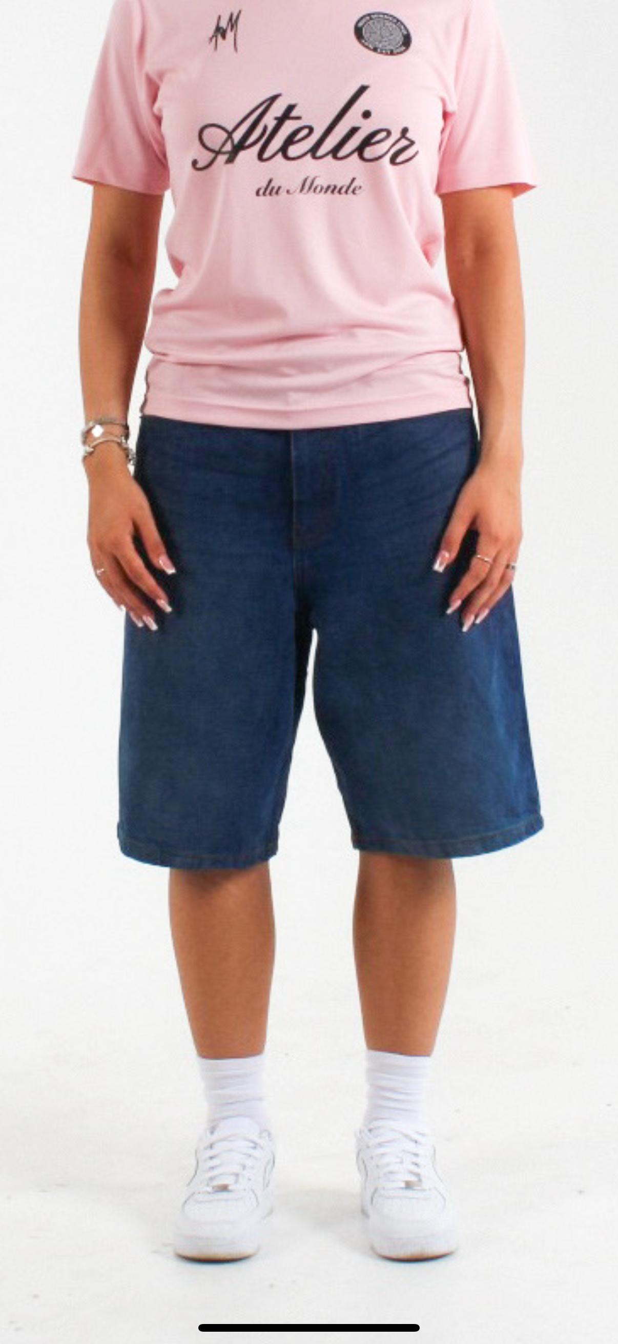 Denim jeans shorts dark blue