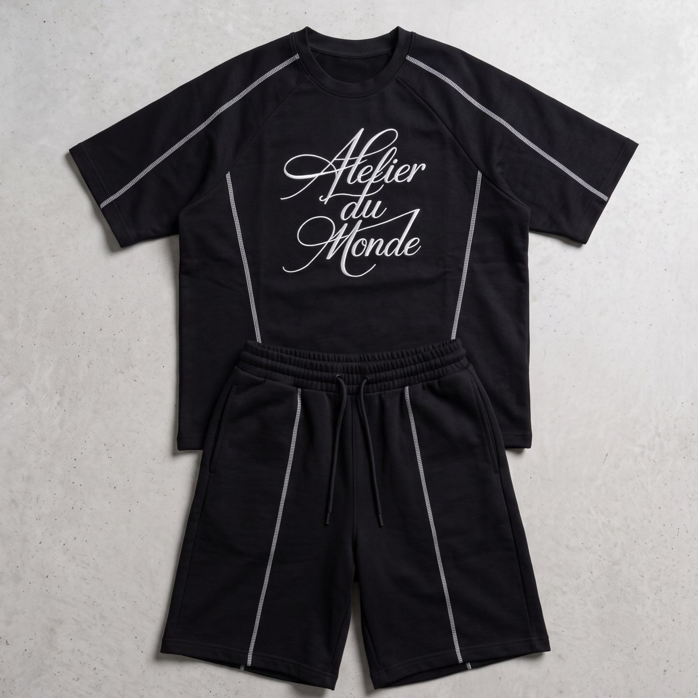 ADM WOVEN LABEL TEE BLACK